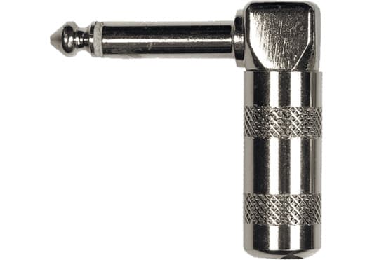 Yellow Cable ECOJACK-C - 2 conectores jack acodados de ¼ (6,35 mm) para soldar (pack de 2)