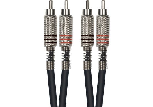 Yellow Cable ECOK04-1 - 2x RCA male to 2x RCA male cable. 1m