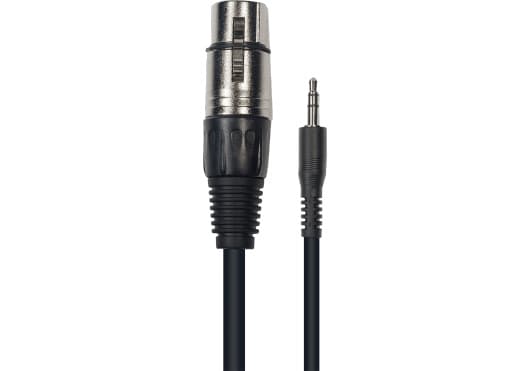 Yellow Cable ECOK12-3 - Cable minijack 3,5 mm TRS a XLR hembra (3 m) para interconexión de audio