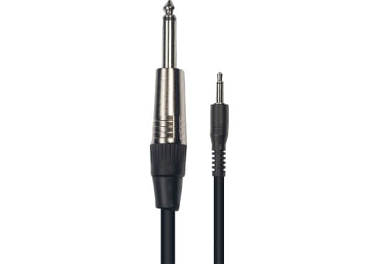Yellow Cable ECOK13-3 - Cable mini jack 3,5 mm (TS) mono a jack 6,35 mm (TS) mono, 3 m