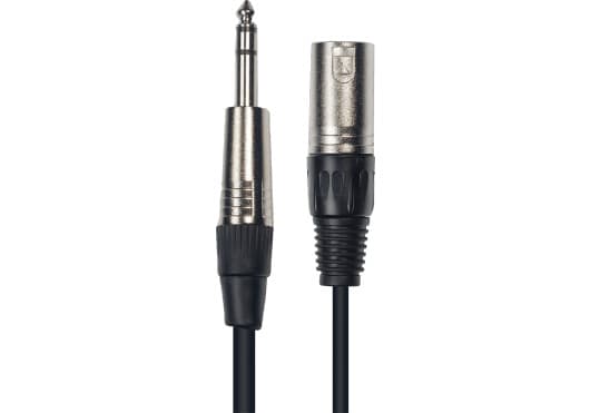 Yellow Cable ECOK14-1 - Cable jack TRS 6,35 mm a XLR macho, 1 m