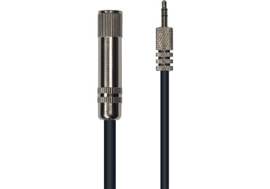 Yellow Cable ECOK16-3 - 3.5mm male stereo jack to 6.35mm female stereo jack cable. 3m