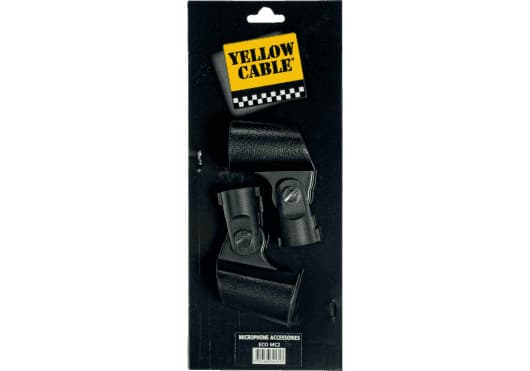 Yellow Cable ECOMC2 - Juego de 2 pinzas de micrófono tipo “collier” Ø 28 mm
