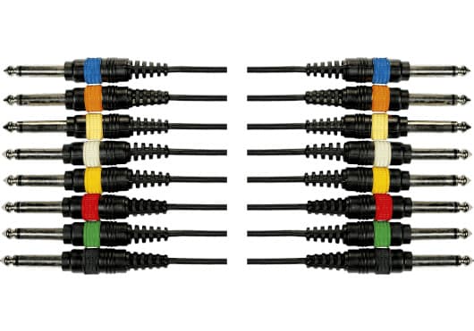 Yellow Cable ECOOC02 - Multicore “octopus” 8 jack mono (TS) a 8 jack mono (TS), 5 m
