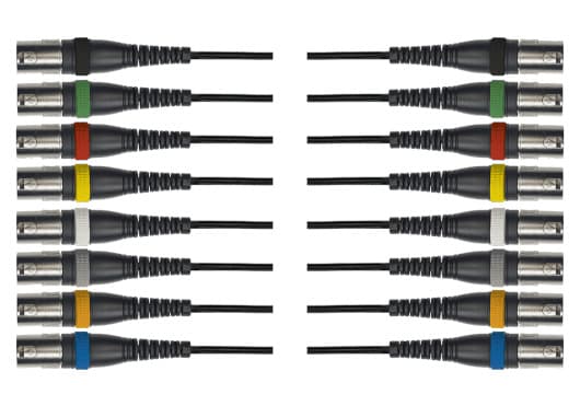 Yellow Cable ECOOC14 - Multicore “octopus” 8 XLR hembra a 8 XLR macho (5 m)