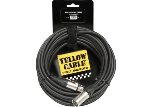 Yellow Cable ECOPROM10X - Cable para micrófonos con conectores Neutrik XLR macho a XLR hembra (10 m)