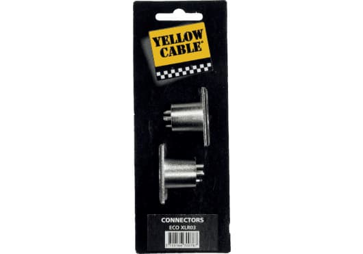 Yellow Cable ECOXLR03 - Conector XLR macho de 3 pines para terminación de cable (pack de 2)