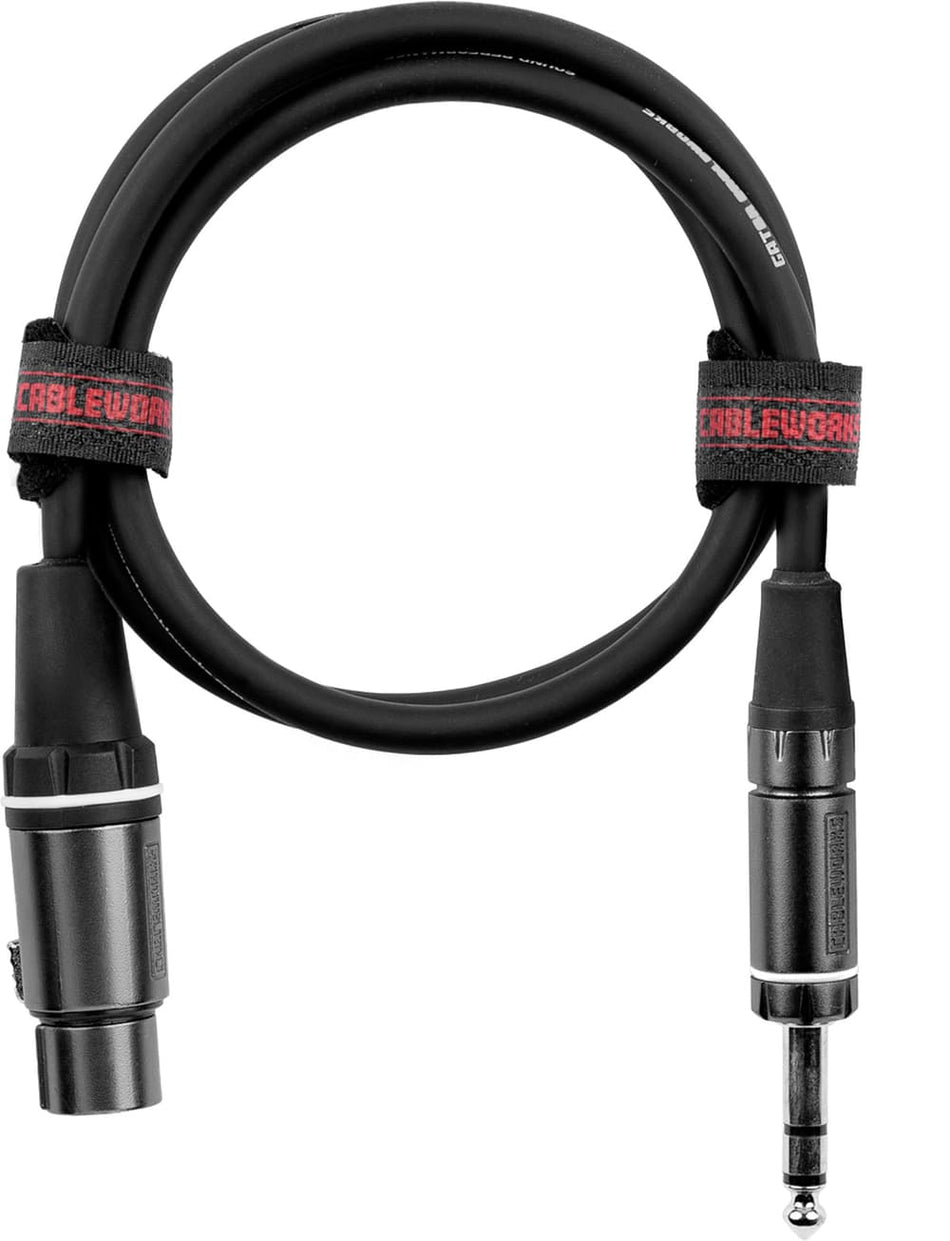 Gator Cableworks EGCGCWC-XLR-18INFTRS - XLR Female/Jack Microphone Cable - 45 cm