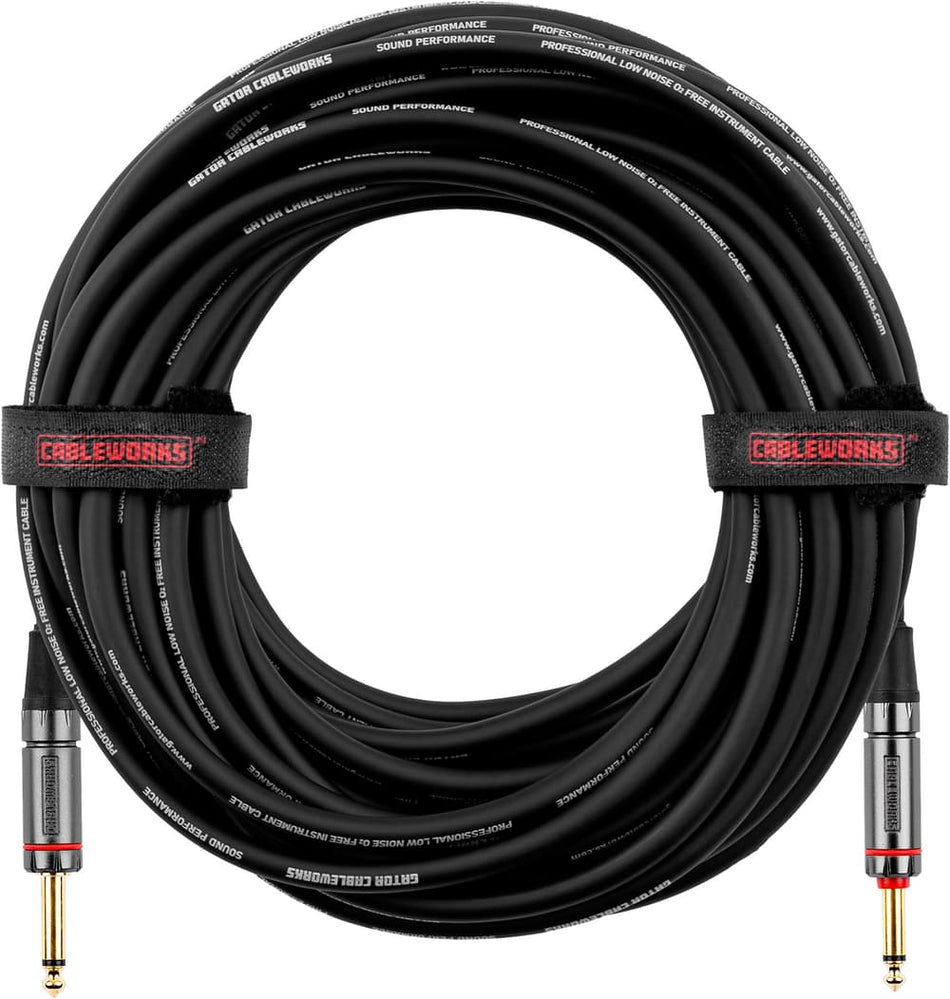 Gator Cableworks EGCGCWH-INS-20QT - Jack/jack instrument cable (with silent) - 6 m