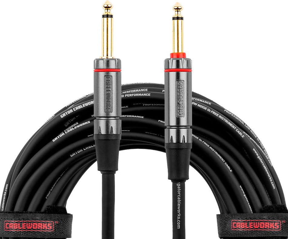 Gator Cableworks EGCGCWH-INS-20QT - Jack/jack instrument cable (with silent) - 6 m