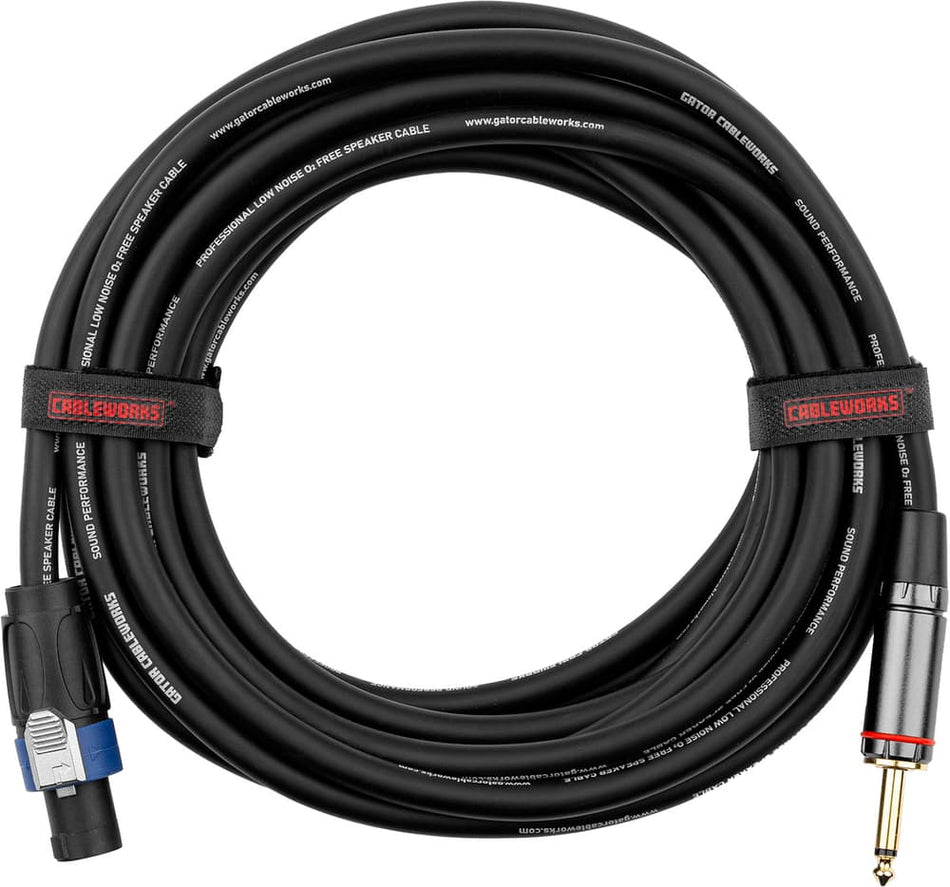 Gator Cableworks EGCGCWH-SPK-15-1TL - Jack/speakON speaker cable - 4.5 m