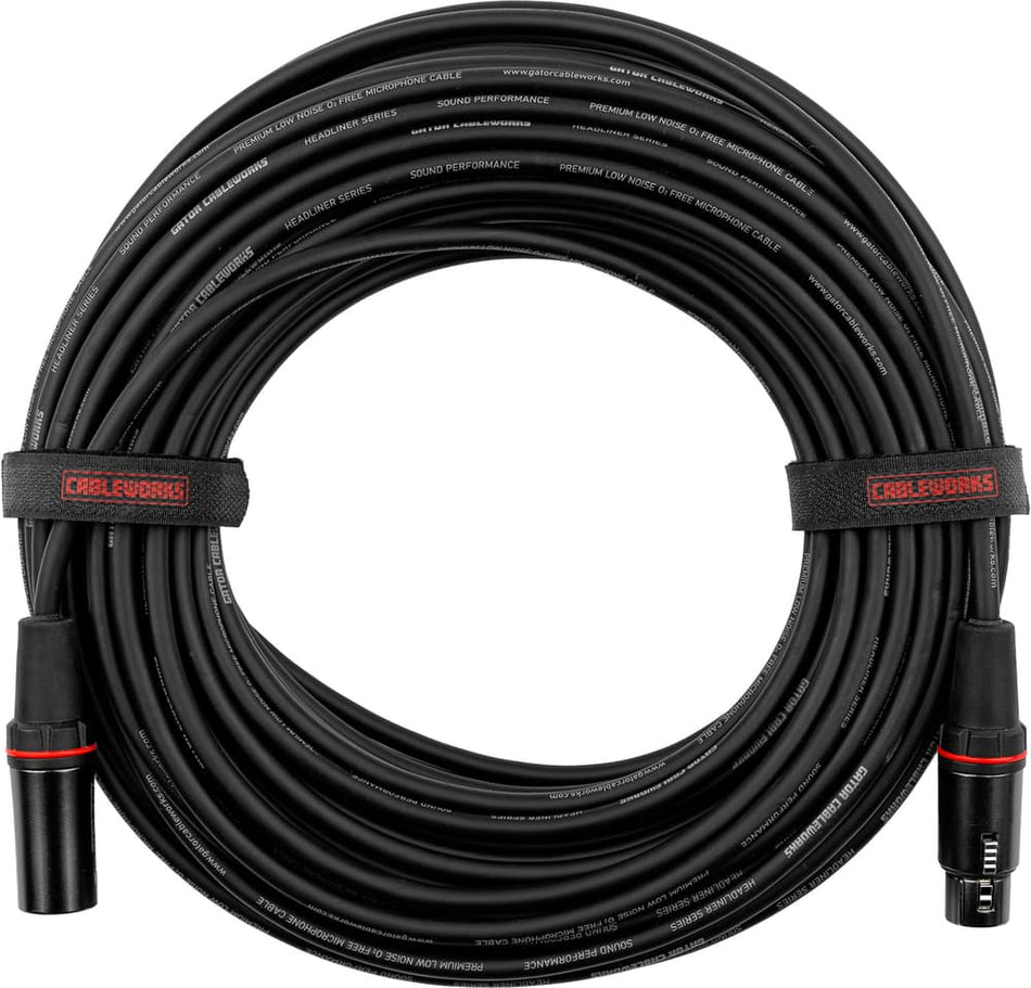Gator Cableworks EGCGCWH-XLR-50 - XLR/XLR Microphone Cable - 15 m