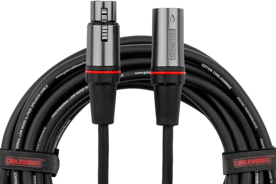 Gator Cableworks EGCGCWH-XLR-50 - XLR/XLR Microphone Cable - 15 m