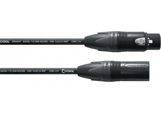 Cordial ELCCPD1FM - 1m Male/Female XLR Cable