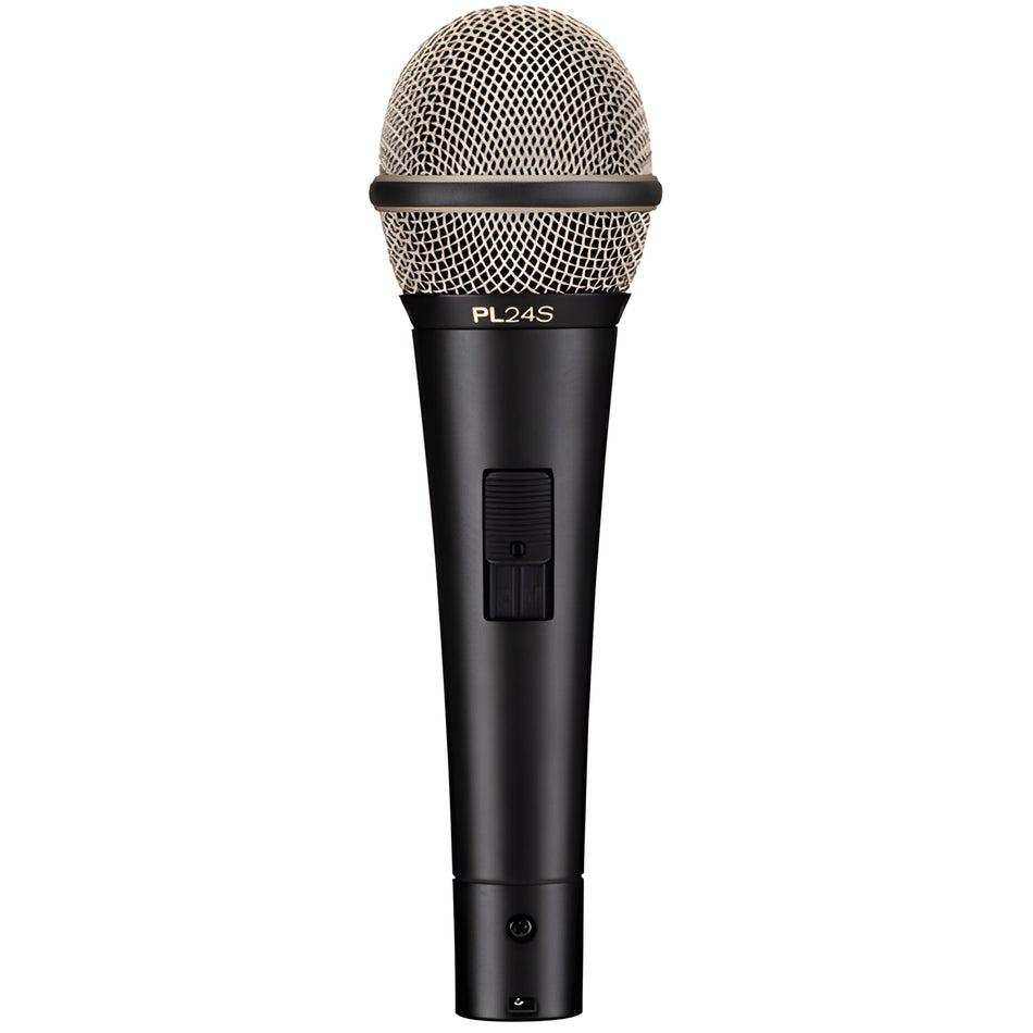 ELECTRO - VOICE PL24S - Micrófono vocal, dinámico, supercardioide con interruptor de encendido y apagado - Tempo Shop