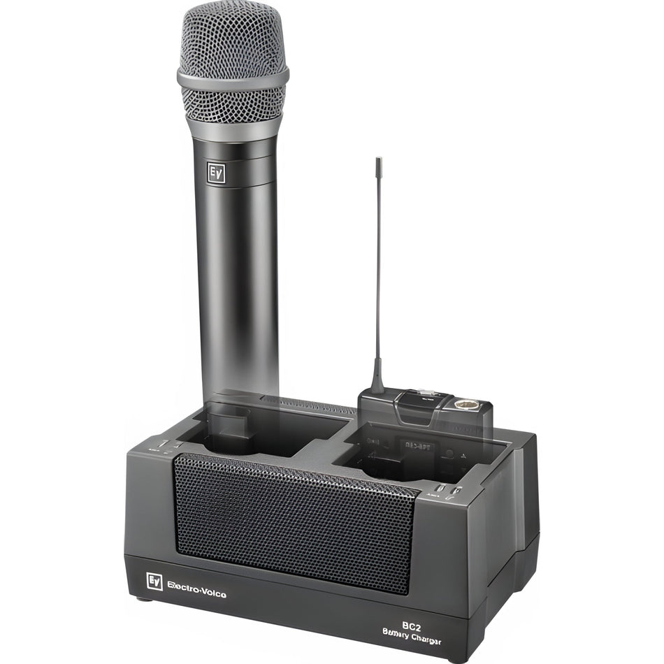 ELECTRO - VOICE RE3 - ACC - BC2 - Cargador de baterías para dos transmisores inalámbricos (de mano RE3 - HHT o petaca RE3 - BPT) - Tempo Shop