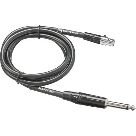 ELECTRO - VOICE RE3 - ACC - GC3 - Cable de instrumento con conversión de jack 1/4' a conector TA4F (conector del receptor RE3 - BPT) - Tempo Shop