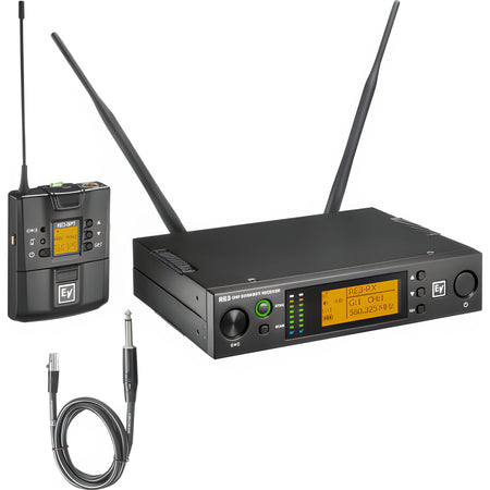 ELECTRO - VOICE RE3 - BPGC - 5H - Conjunto inalámbrico formado por trasmisor de petaca con cable para instrumento. 560 - 596 MHz (banda 5H) - Tempo Shop