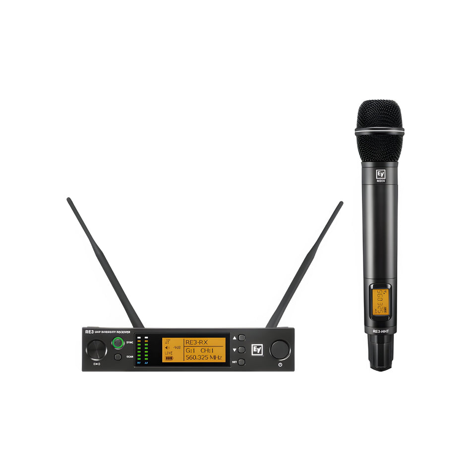 ELECTRO - VOICE RE3 - ND86 - 5H - Set de microfonía inalámbrica con micrófono de mano y cápsula ND86. 560 - 596 MHz (banda 5H) - Tempo Shop