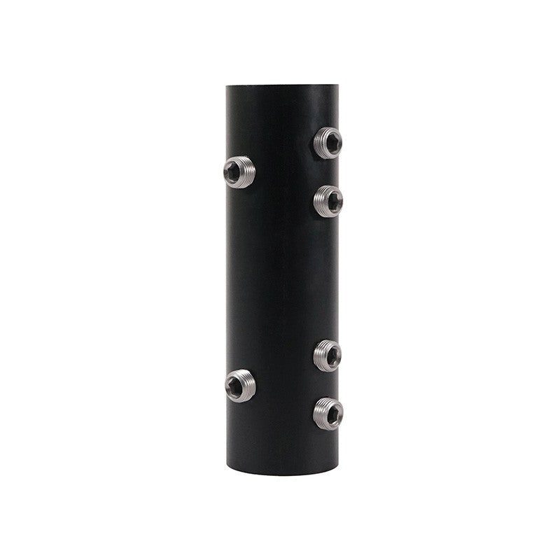 eLumen8 CLAM70B - Unión metálica negra para tubos 48 mm - Tempo Shop
