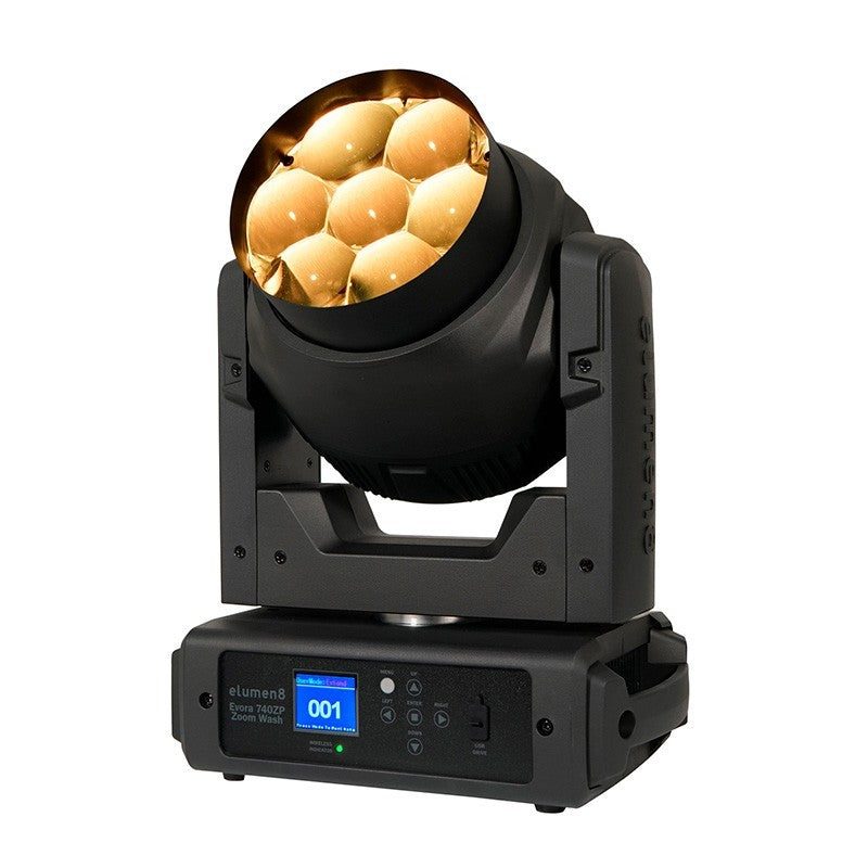 eLumen8 EVORA 740ZP ZOOM WASH 7 LED 40W RGBW - Cabeza Móvil Profesional con Zoom Motorizado y Control de Píxeles - Tempo Shop