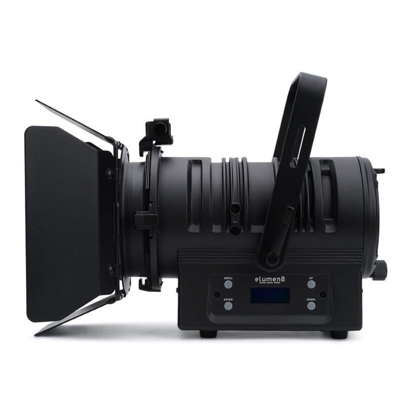 eLumen8 MP 60 LED Fresnel WW MKII - Proyector de Iluminación Teatral 60W Blanco Cálido 3200K con Zoom Manual y Visera - Tempo