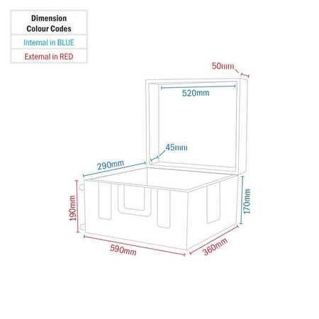 eLumen8 Rock Box 12 - Maleta utilitaria estanca con ruedas y espuma ajustable - Tempo Shop