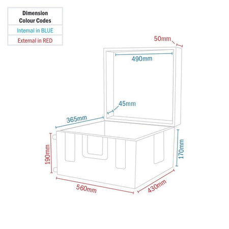eLumen8 Rock Box 14 - Maleta utilitaria rígida con ruedas, asa extraíble y espuma personalizable (Rox Box 14) - Tempo Shop