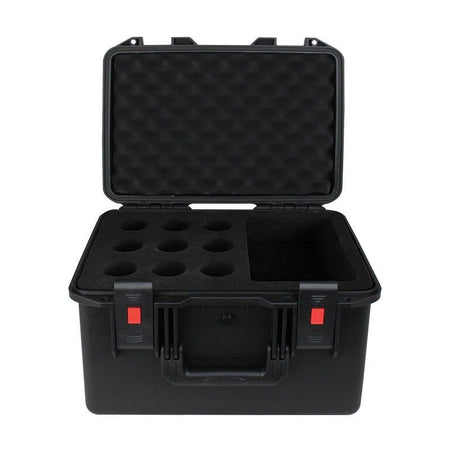 eLumen8 Rock Box 9 - Maleta de transporte rígida e impermeable para 9 micrófonos - Tempo Shop