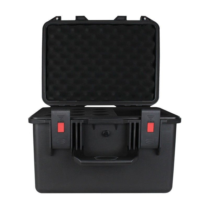 eLumen8 Rock Box 9 - Maleta de transporte rígida e impermeable para 9 micrófonos - Tempo Shop