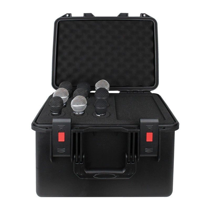 eLumen8 Rock Box 9 - Maleta de transporte rígida e impermeable para 9 micrófonos - Tempo Shop