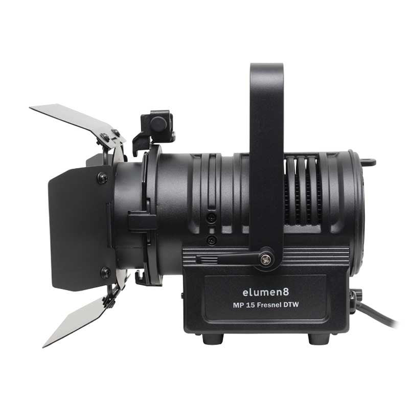 eLumen8 MP 15 LED Fresnel DTW - Foco Proyector Profesional con Tecnología Dim to Warm y Visera - Tempo Shop