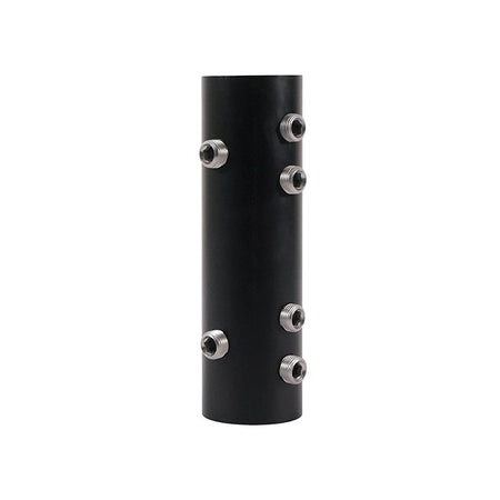 eLumen8 CLAM70B - Unión metálica negra para tubos 48 mm