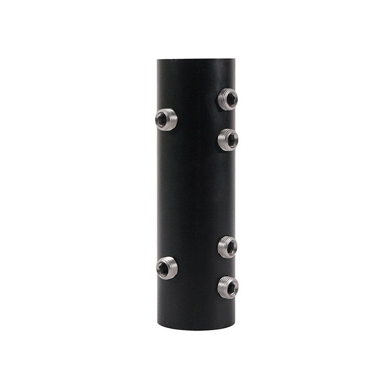 eLumen8 CLAM70B - Unión metálica negra para tubos 48 mm
