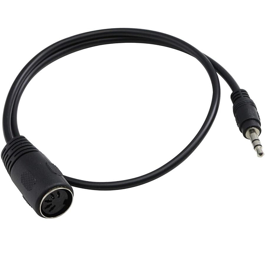 QUIK LOK EQLSX164TRS-0.20K - STEREO MINIJACK MIDI CABLE - 5-PIN DIN FEMALE