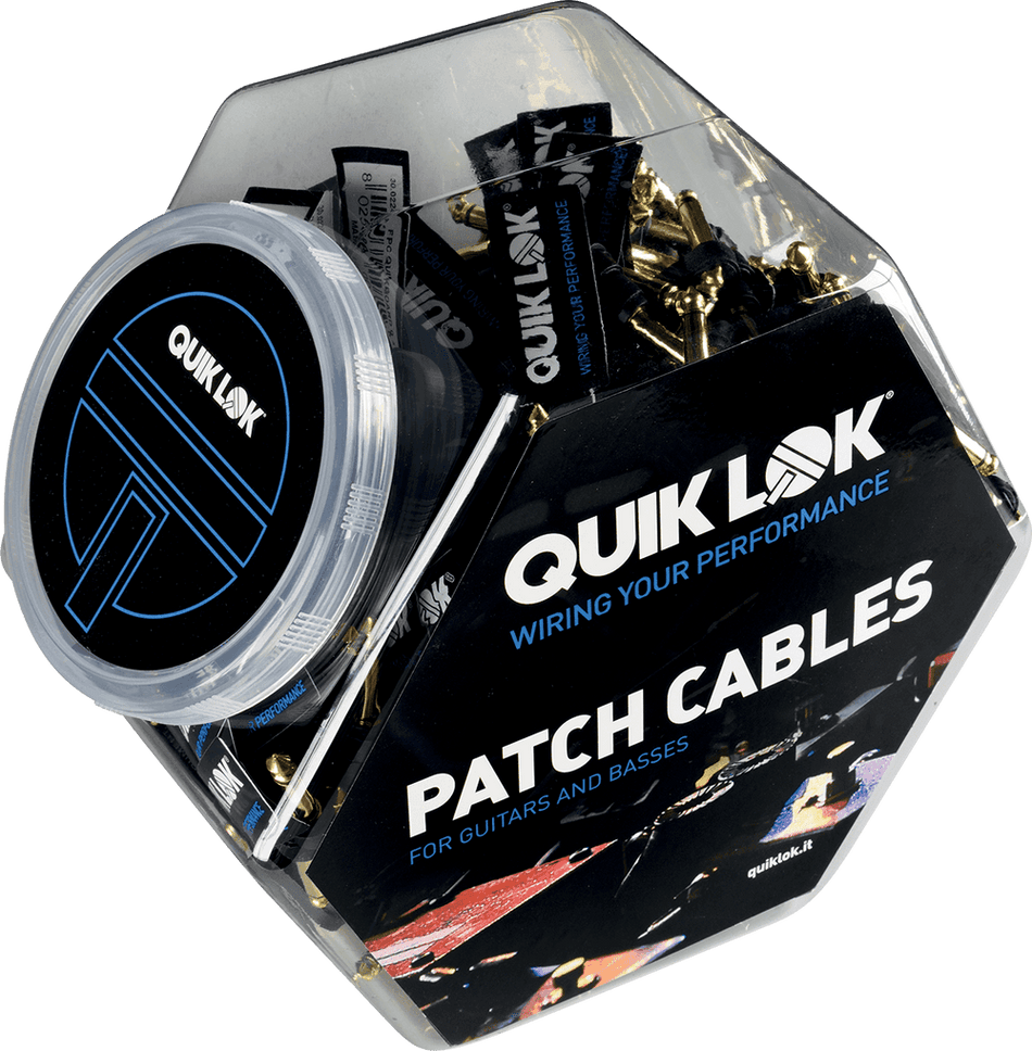 QUIK LOK FPC/QUIKBOARD-PACK - Pack de 65 Cables Patch Planos para Pedalera