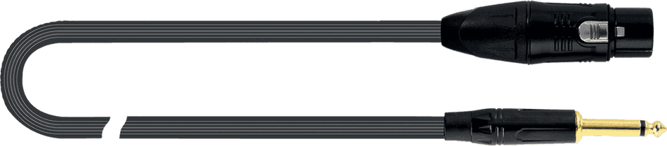 QUIK LOK EQLJUST-FJM-10 - PVC XRL-JACK MONO MICROPHONE CABLE - 10 m