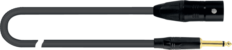 QUIK LOK EQLJUST-MJM-5 - PVC XLR MALE/JACK MICROPHONE CABLE - 5 m