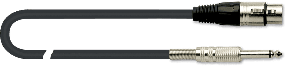 QUIK LOK EQLMX777-5 - PVC XRL-JACK MONO MICROPHONE CABLE - 5 m