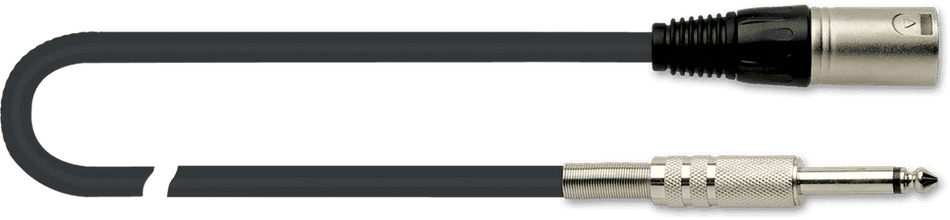 QUIK LOK EQLMX779-9 - PVC MICROPHONE CABLE XRL MALE-MONO JACK - 9 m