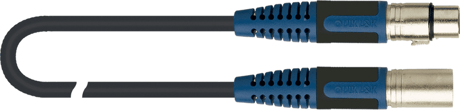 QUIK LOK EQLRKSM340-1 - PVC XLR/XLR MICROPHONE CABLE - 1 m