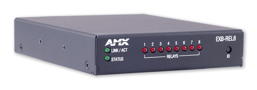 AMX EXB-REL8 - Interfaz de Relé de 8 Canales sobre ICSLan
