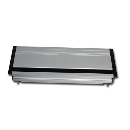 FactorRACK 008-3032 - Caja de Mecanismos para Empotrar con Tapa y Cepillo, 315 mm en Color Plata