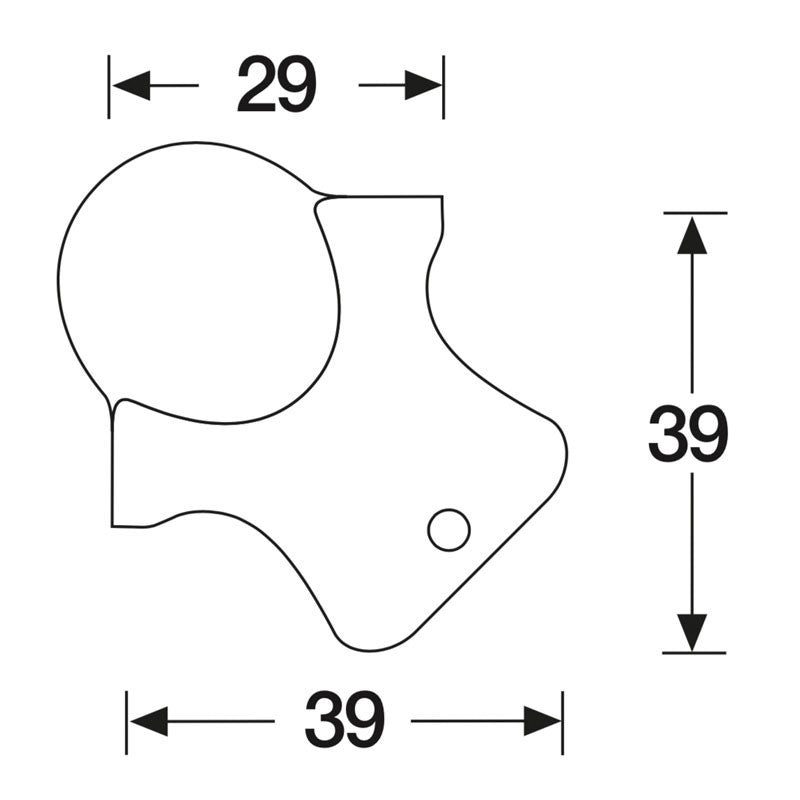 FactorRACK 4111 - Cantonera de bola pequeña 40 mm