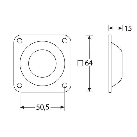 FactorRACK 4938 - Rozador Metálico Hembra para Flightcase