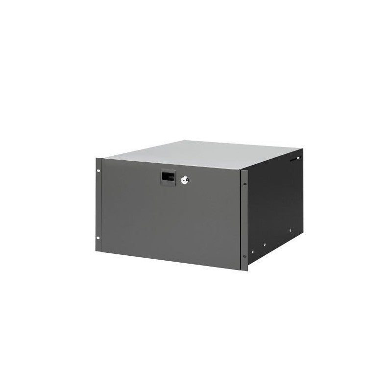 FactorRACK 87406 - Cajón Rack 6U de Acero para Micrófonos