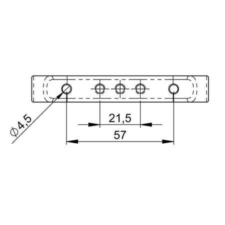 FactorRACK Asa Maletín - Asa plástica negra con placa plata