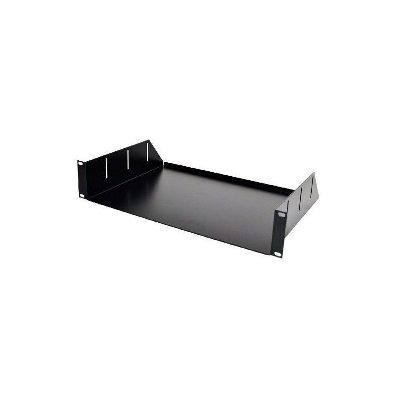 FactorRACK Bandeja Metálica Fija 2U para Rack 19" - Soporte Universal para Equipos