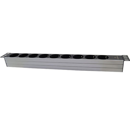FactorRACK Base de 9 Enchufes Schuko para Rack 19" 1U - Sin Interruptor