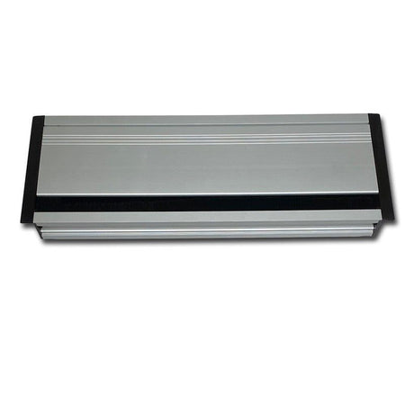 FactorRACK Caja de Conexiones para Empotrar 270mm Plata - con Tapa y Cepillo Pasacables